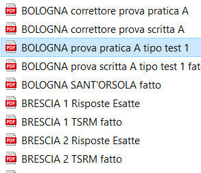 Archivio di concorsi pubblici TSRM